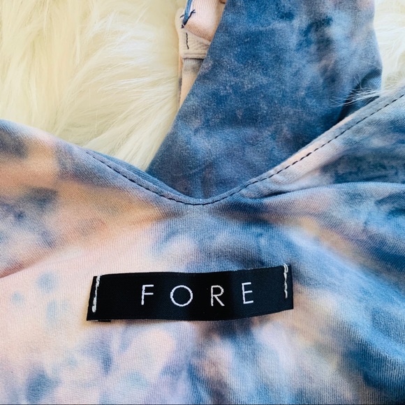 Fore Tie Dye Bodysuit S Blue Pink Tank - Picture 6 of 12